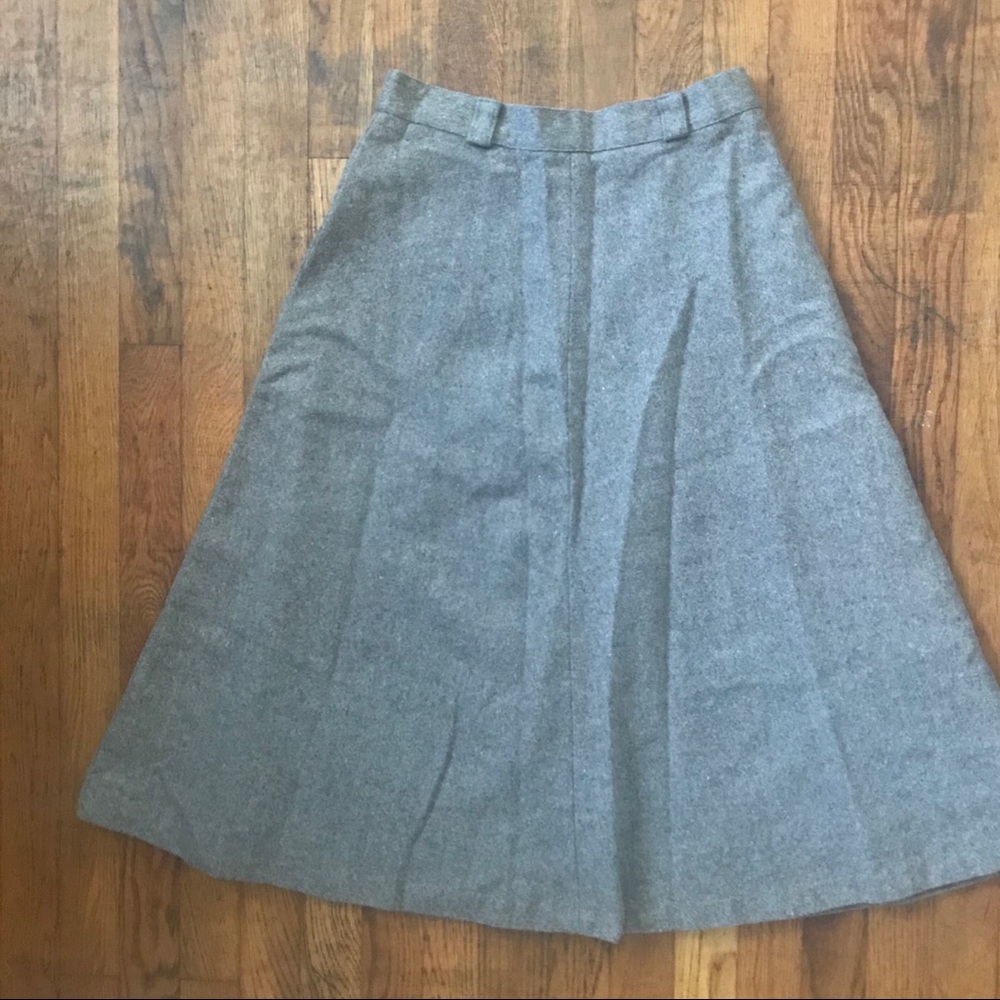 Gray over the knee skirt